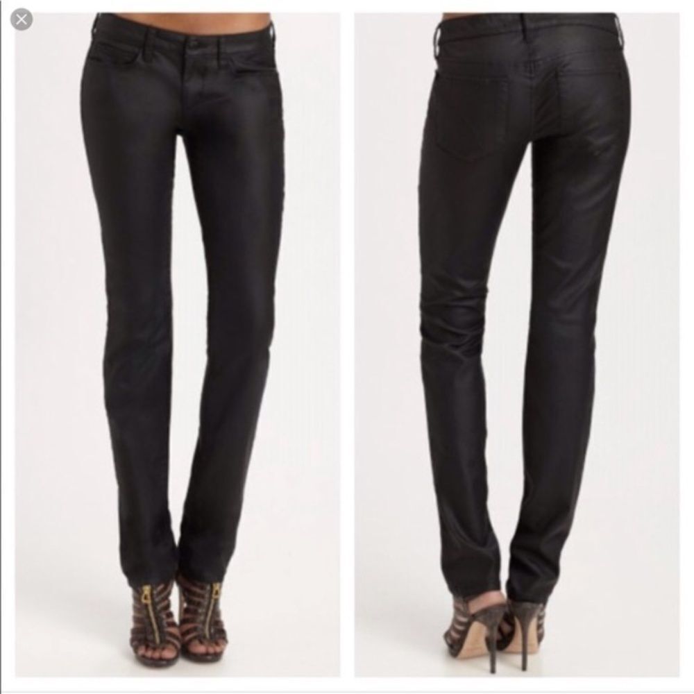 Joe's The Skinny Black Skinny Coated Jeans Sz‎ 27